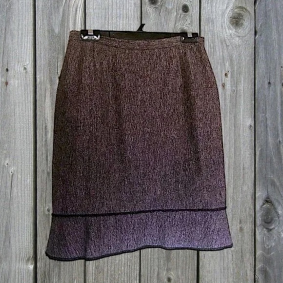 Tahari Suit Pink Black Grey Tweed Peplum Blazer - Picture 3 of 16